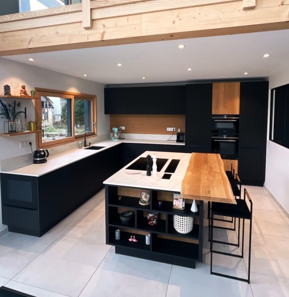 Cuisine moderne avec ilot central