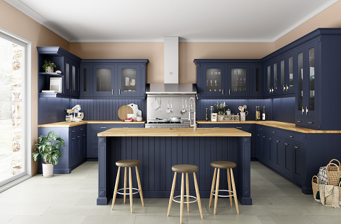 Cuisine noire et bois